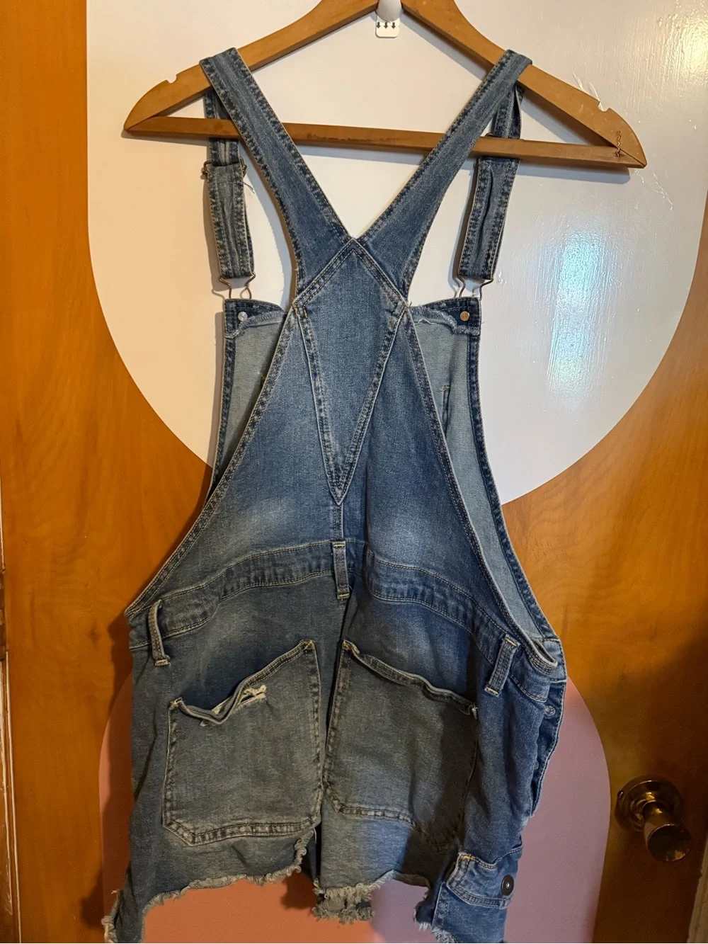 no boundaries distressed shortalls cut offs overalls shorts ladies xl 15 17